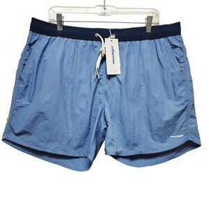 Maamgic Mens Swimming Shorts Size XXL Blue Quick-Dry Elastic Waistband
